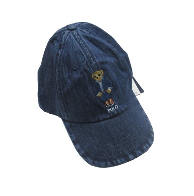 Polo Ralph Lauren Men's Blue Denim Embroidered Polo Bear Hat | eBay