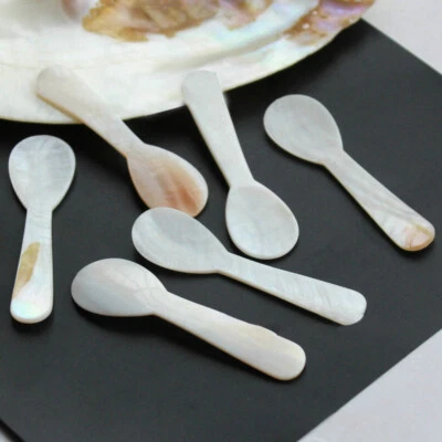 Caviar Spoons Mother Of Pearl Spoon Natural Conch Shell Scoop Mini 7.2cm Hot
