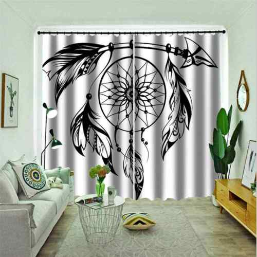 Wind chimes made of simple materials Printing 3D Blockout Curtains Fabric Window