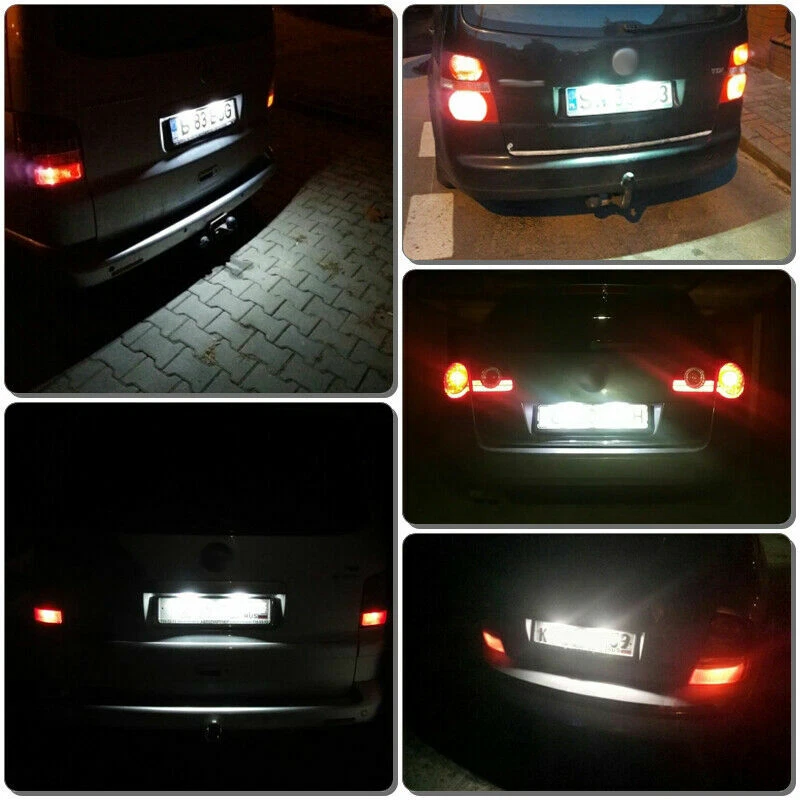 Luz de matrícula LED para Caddy 3 Golf 5 Plus Passt Jetta B5.5 B6 Touran T5 Foto 3 de 4
