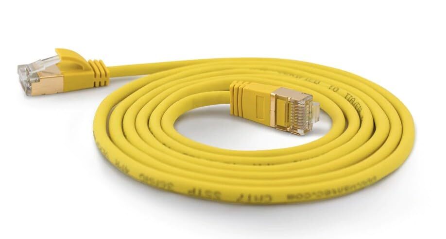 wantecWire Extra Thin Patch Cable CAT.7 Cable CAT.6 Connector SSTP Shielded Leng