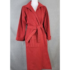Samuel Robert Harold Minneapolis Womens Trench Coat Red Belted Size 8 Lined