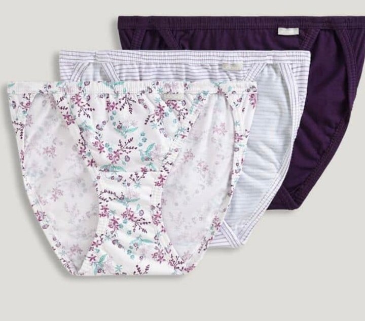 Womens 7/L Jockey 3Pack String Bikini Cotton Underwear 1 solid, 2