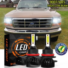 9007 LED Headlight Bulbs 6000K White for Ford F150 1992-2003 F250 1992 1993-2004