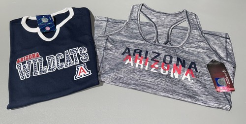Combo Lot of 2 Women’s Arizona Wildcats Shirts One Tank Top One V-Neck S/S Small
