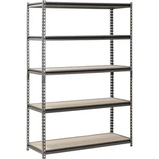 5 Shelf Heavy Duty Metal Muscle Rack Garage Shelving Storage 48"W x 18"D x 72"H