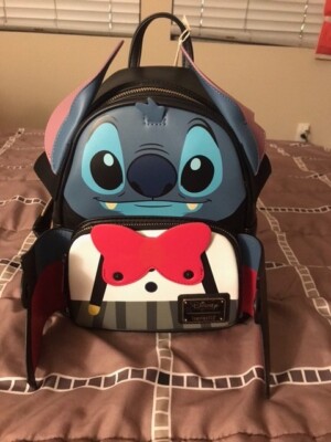 loungefly VAMPIRE STITCH BOWTIE mini backpack | eBay display picture 1