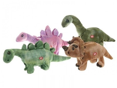 3er Set Plüsch-Dinosaurier – Ca. 19–22 Cm Große Saurier Als Kuschelige Spielgefährten