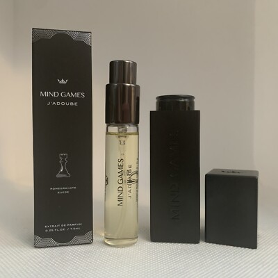 Mind Games J'Adoube Extrait de Parfum Travel Spray w/ Case .25oz/7.5ml NIB