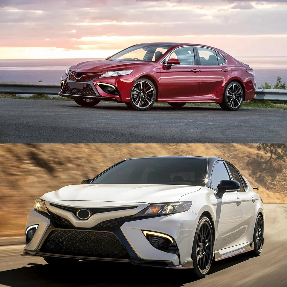 Cubierta de bisel LED DRL secuencial para 21-24 Camry SE XSE V2 + luz antiniebla lente transparente Foto 3 de 4