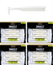 (4) Packs Storm 360 GT Searchbait Bodies 4 1/2" Pearl Ice (6 Per Pack) Brand New