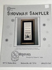 DKT Originals Snowman Sampler Cross Stitch Pattern