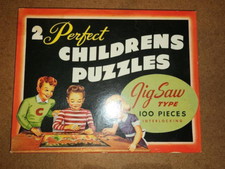 Vintage 2 Perfect Childrens Puzzle - 41 - 100 Pieces - Complete