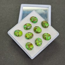  WHOLESALE GREEN COPPER TURQUOISE CABOCHON OVAL SHAPE LOOSE GEMSTONE