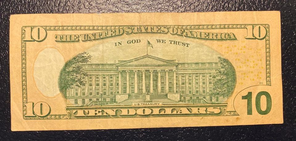 June 2nd 1999 Birthday Anniversary Bill $10 US Dollars Note **L@@K**. 1999 06 02 - Image 2 of 2