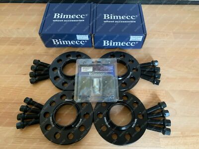 4 x 15mm schwarz Alufelgenabstandhalter schwarz Schrauben + Schlösser Audi A3 S3 8V (R)
