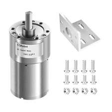 701 Metal DC Geared-Down Motor 37Dx54.8L mm 6V or 12V with Mounting Bracket K...