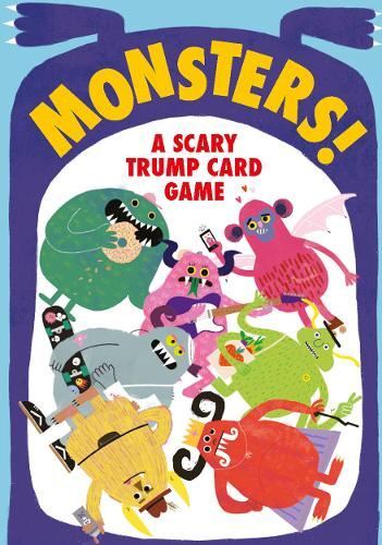 Monsters! Trump Game, Rob Hodgson,Aidan On, Like New, Cards