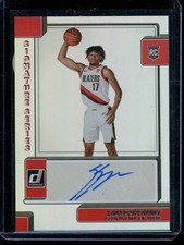 2022-23 Donruss Shaedon Sharpe Signature Series RC #SS-SHS