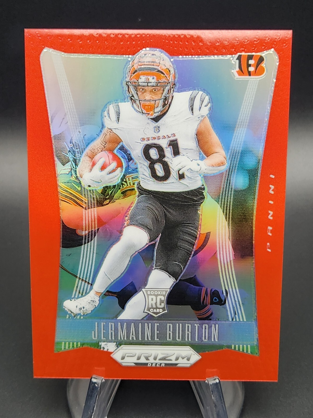 Jermaine Burton 2024 Panini Prizm Deca Rookie Red #61/199