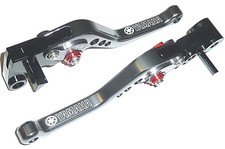 YAMAHA R1 R1M 2015-2023 BRAKE AND CLUTCH SHORT GREY LEVERS ROAD RACE TRACK TS177