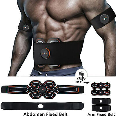 EMS ABS Workout Belt Abdominal Muscle Fit Training Gear Toner Core Toning Home