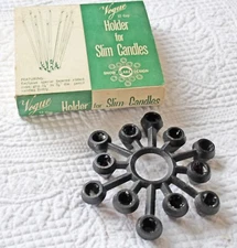 Vintage MCM Vogue 12 Candle Holder For Slim Tapers Sputnik Snow Flake Shape In B