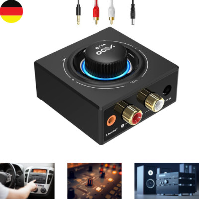 YMOO Bluetooth 5.3 Audio Empfänger Für Stereoanlage, Bluetooth Adapter AUX Hifi,