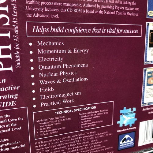 The Times Education Series A-LEVEL PHYSICS CD-ROM Your Personal Tutor Windows 98 - Picture 3 of 10