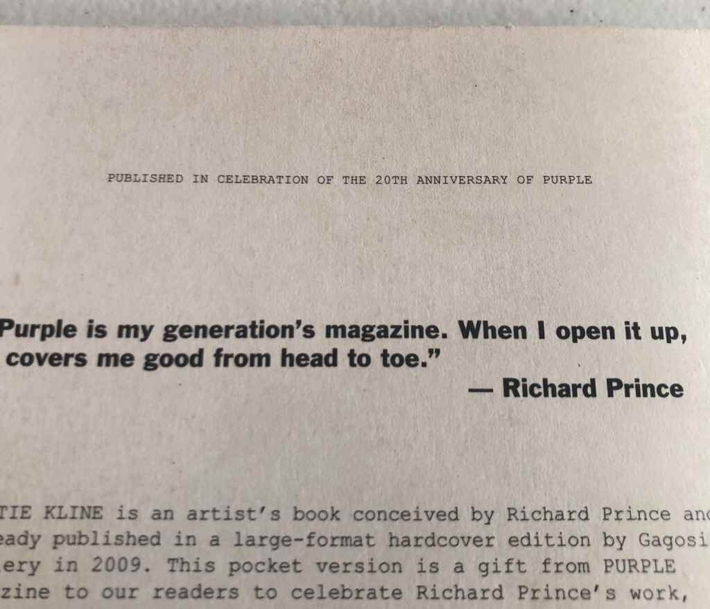 アート・デザイン・音楽 richard prince bettie kline purple Richard Prince - Bettie Kline - Purple Pocket Book 2012