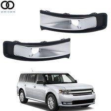 Front Fog Light Cover Assy For 2013-2019 Ford Flex Black Plastic Leftright Side Front Fog Light Cover Assy For 2013-2019 Ford Flex Black Plastic Leftright Side