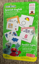 Sesame Street Spanish English Memory Match Card Games Age 3 Contains 4 Games