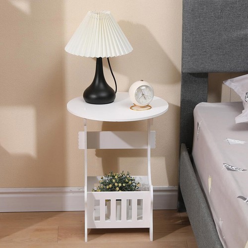 Small Round Coffee Table Modern Sofa Side Table End Table for Bedroom Office AU - Picture 8 of 14