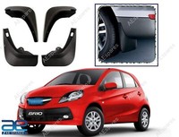 Schlamm Klappe Set Von 4 Schwarz FüR Honda Brio S2U
