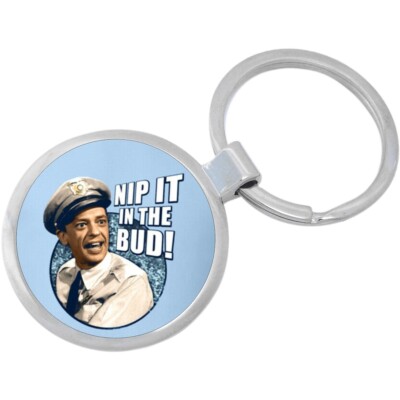 Nip It in The Bud Keychain - Includes 1.25 Inch Loop for Keys or Backpack