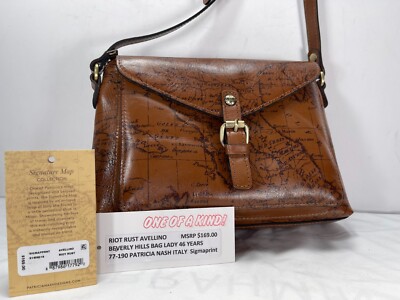 PATRICIA NASH MILAN ITALY-NWT$169.00         NOW$125.00  RIOT RUST MAP EURO 1760