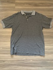 Marc Edwards Men's Size L Short Sleeve Polo Shirt Gray
