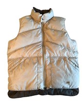 Vintage Camel Gladiator Vest Tan Brown Reversible Goose Down Puffer Women  s XS