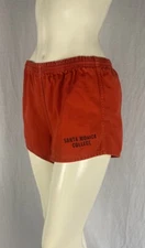 Vintage 60s Collegiate Pacific Orange Santa Monica College Shorts, Womens Medium