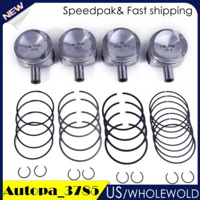 1.8T 21mm Engine Pistons & Rings Set For VW Golf AUDI A3 A4 A5 TT CDA BZB EA888