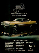 1969 Chrysler Newport Custom 4-dr Hardtop Your Next Car Original Color Print Ad 1969 Chrysler Newport Custom 4-dr Hardtop Your Next Car Original Color Print Ad