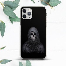 Death Gothic Skull Horror Black Case For iPhone 8 X SE 11 12 13 14 15 Pro Max XR