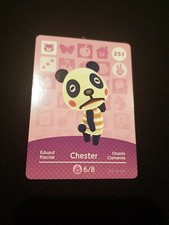 CHESTER ANIMAL CROSSING AMIIBO SERIES 3 CARD #251 TRACKED AU POST geniuine