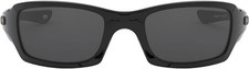 OAKLEY Fives Squared MENS Sunglasses - GREY LENSES AND POLISHED BLACK FRAME