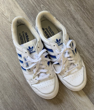 adidas Continental Herren Sneaker Low Top Weiß/Blau Leder Schnürung EU 45 …