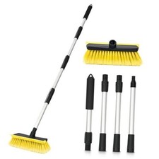 56" Car Wash Brush with Long Handle - Car Cleaning Brush with Soft Yellow