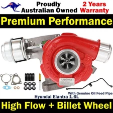 GEN1 High Flow Turbo Charger With Genuine Oil Feed Pipe For Hyundai Elantra 1.6L