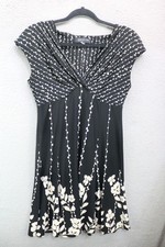 Vtg. Jones New York Sleeveless Babydoll Dress-Dark Florals-Sz 8-Fairy-Whimsigoth