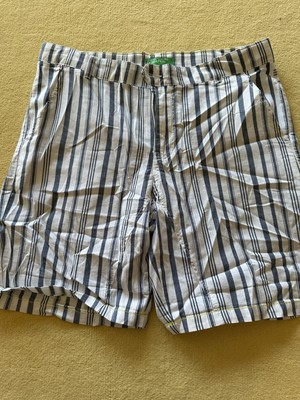 Benetton Shorts, Gr. 170, Neu, Ungetragen, Sehr dünn, Maritim, Blau Weiß 