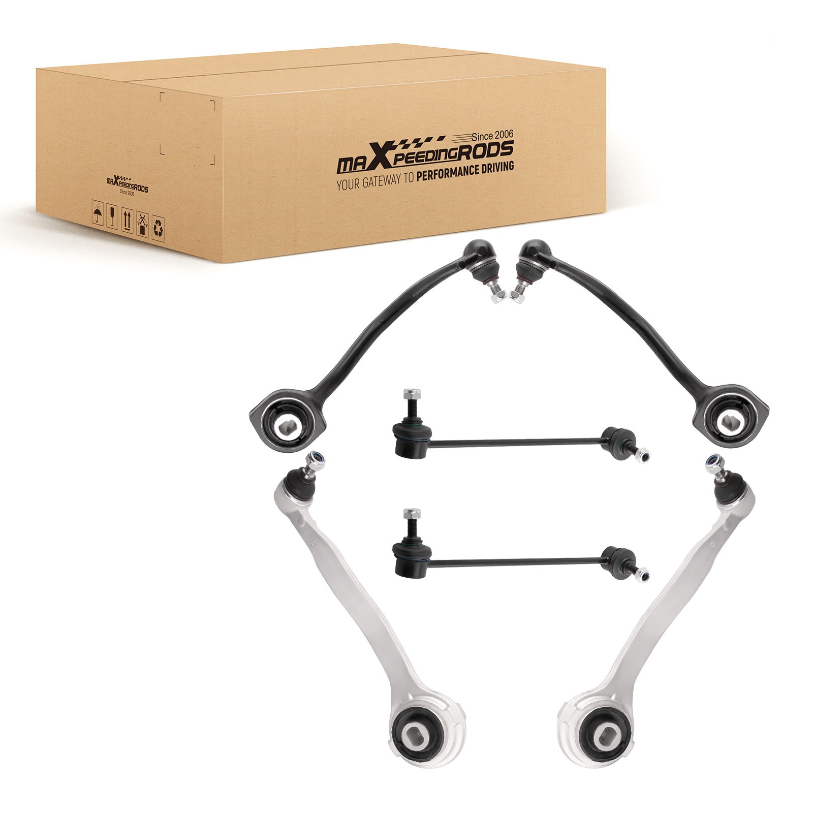 FRONT UPPER + LOWER SUSPENSION CONTROL ARMS FOR MERCEDES C-CLASS C203 W203 A209